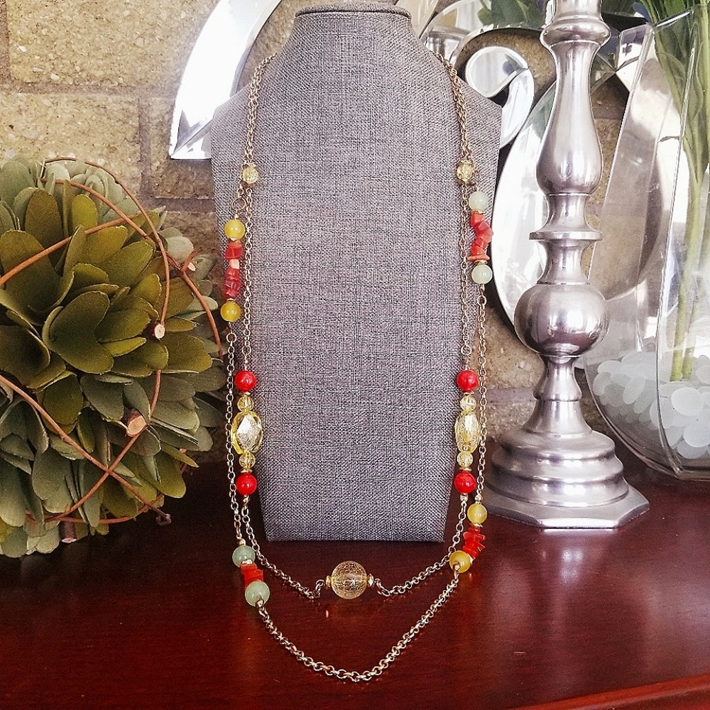 Long Layered Necklace